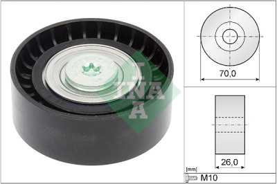 Puleggia di rinvio/guida, cinghia trapezoidale INA 532 0434 10