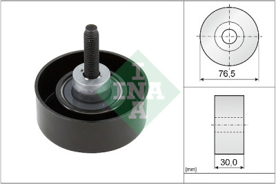 Puleggia di rinvio/guida, cinghia trapezoidale INA 532 0458 10