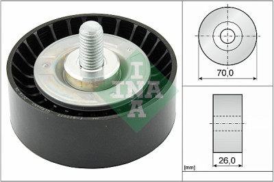 Puleggia di rinvio/guida, cinghia trapezoidale INA 532 0475 10