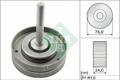 Puleggia di rinvio/guida, cinghia trapezoidale INA 532 0500 10