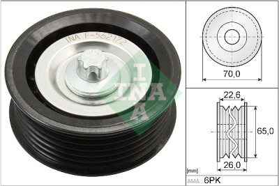 Puleggia di rinvio/guida, cinghia trapezoidale INA 532 0531 10