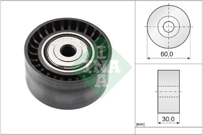 Puleggia di rinvio/guida, cinghia trapezoidale INA 532 0534 10