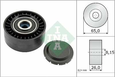 Puleggia di rinvio/guida, cinghia trapezoidale INA 532 0564 10