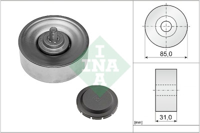 Puleggia di rinvio/guida, cinghia trapezoidale INA 532 0569 10