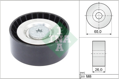 Puleggia di rinvio/guida, cinghia trapezoidale INA 532 0571 10