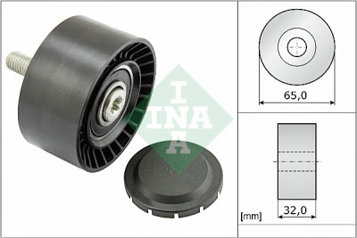 Puleggia di rinvio/guida, cinghia trapezoidale INA 532 0660 10