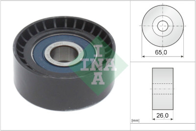 Puleggia di rinvio/guida, cinghia trapezoidale INA 532 0666 10