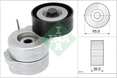 Braccio tenditore, INA 534 0053 10 Cinghia trapezoidale scanalata