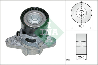 Braccio tenditore, cinghia trapezoidale scanalata INA 534 0271 10