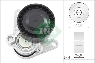 Braccio tenditore, cinghia trapezoidale scanalata INA 534 0552 10