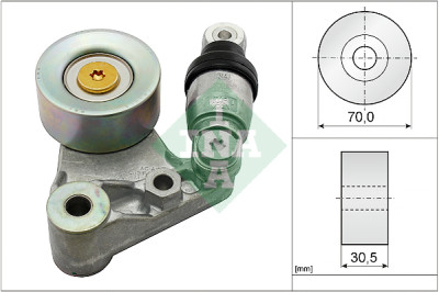 Braccio tenditore, cinghia trapezoidale scanalata INA 534 0629 10