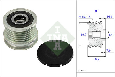 INA 535 0015 10 ruota libera alternatore