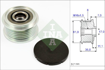 INA 535 0022 10 ruota libera alternatore