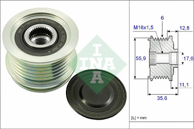 INA 535 0041 10 ruota libera alternatore