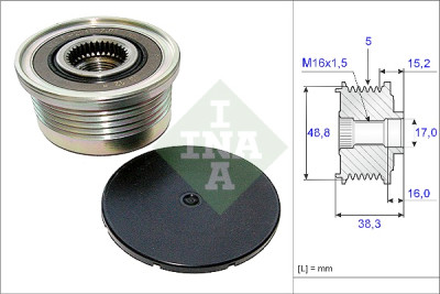 INA 535 0048 10 ruota libera alternatore