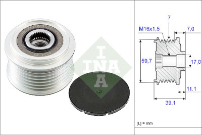 INA 535 0053 10 ruota libera alternatore