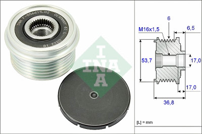 INA 535 0074 10 ruota libera alternatore