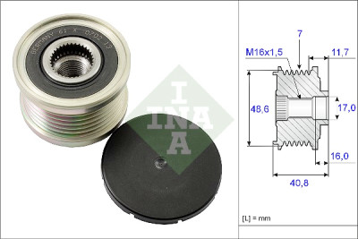 INA 535 0080 10 ruota libera alternatore