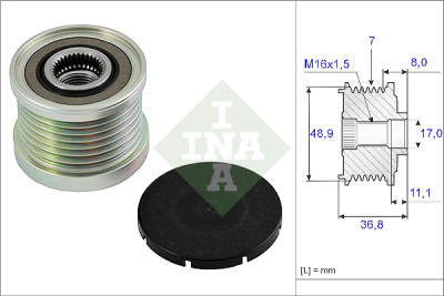INA 535 0081 10 ruota libera alternatore