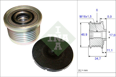 INA 535 0088 10 ruota libera alternatore