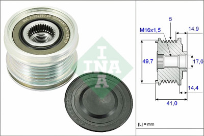 INA 535 0101 10 ruota libera alternatore