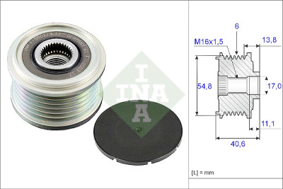 INA 535 0102 10 ruota libera alternatore