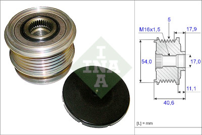 INA 535 0121 10 ruota libera alternatore