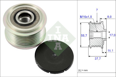 INA 535 0128 10 ruota libera alternatore