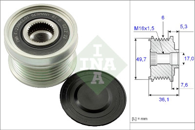 INA 535 0134 10 ruota libera alternatore