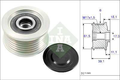 INA 535 0144 10 ruota libera alternatore