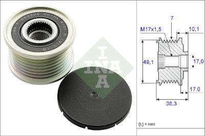 INA 535 0153 10 ruota libera alternatore