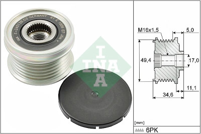 INA 535 0155 10 ruota libera alternatore