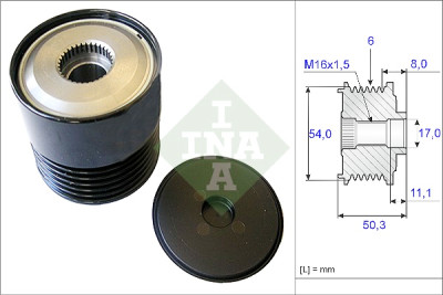 INA 535 0212 10 ruota libera alternatore
