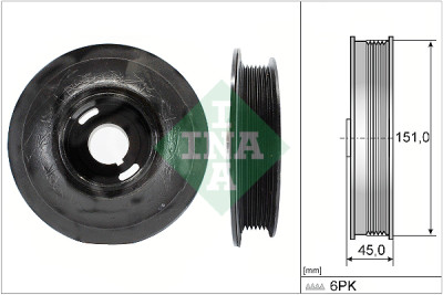 Puleggia, albero motore INA 544 0072 10