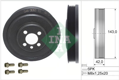 Kit pulegge, Albero motore/a gomito