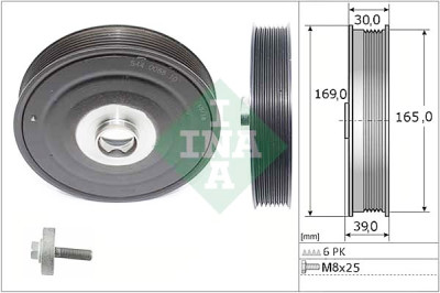 Kit pulegge, Albero motore/a gomito