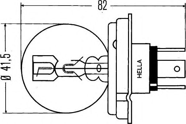 Lampadina, Faro di profondità HELLA 8GD 002 088-251