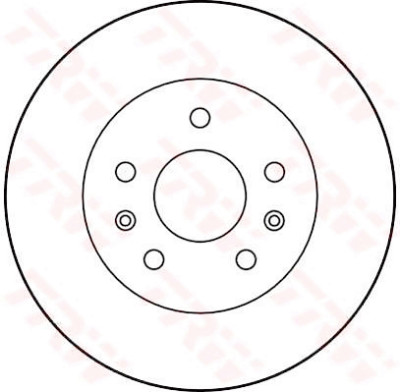 Set di (2) dischi freno TRW DF1515