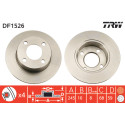 Set di dischi freno TRW DF1526