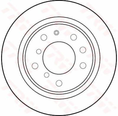 Set di (2) dischi freno TRW DF1558