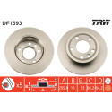 Set di dischi freno TRW DF1593