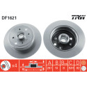 Set di dischi freno TRW DF1621