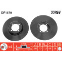 Set di dischi freno TRW DF1679