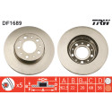 Set di dischi freno TRW DF1689