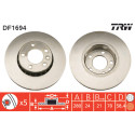 Set di dischi freno TRW DF1694