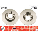 Set di dischi freno TRW DF1708