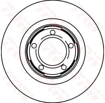 Set di (2) dischi freno TRW DF1733