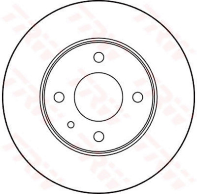 Set di (2) dischi freno TRW DF1751