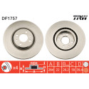 Set di dischi freno TRW DF1757