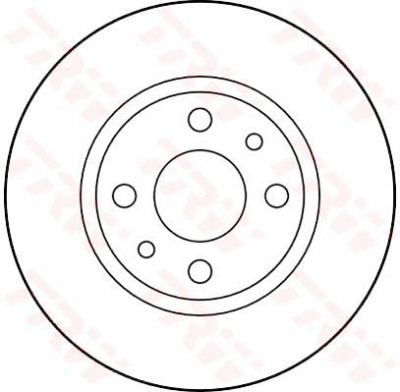 Set di (2) dischi freno TRW DF1788